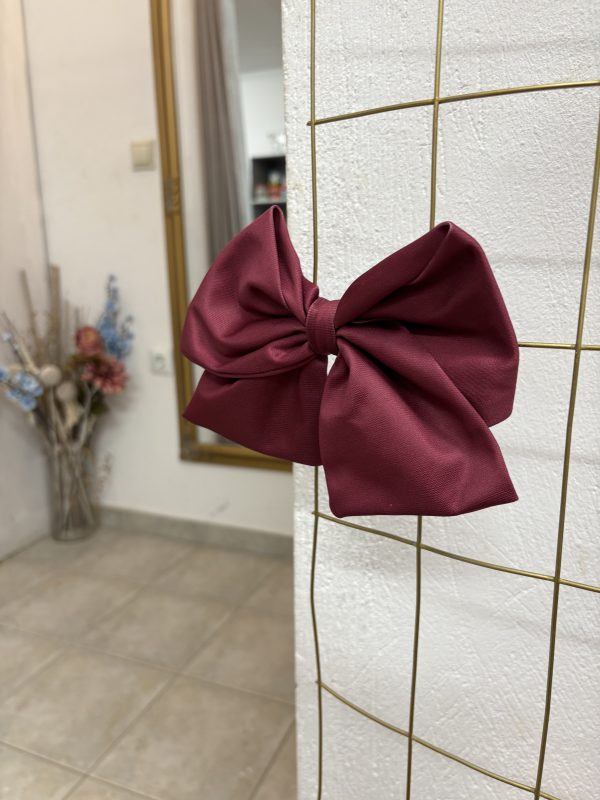 Burgundy Μονόχρωμος Φιόγκος