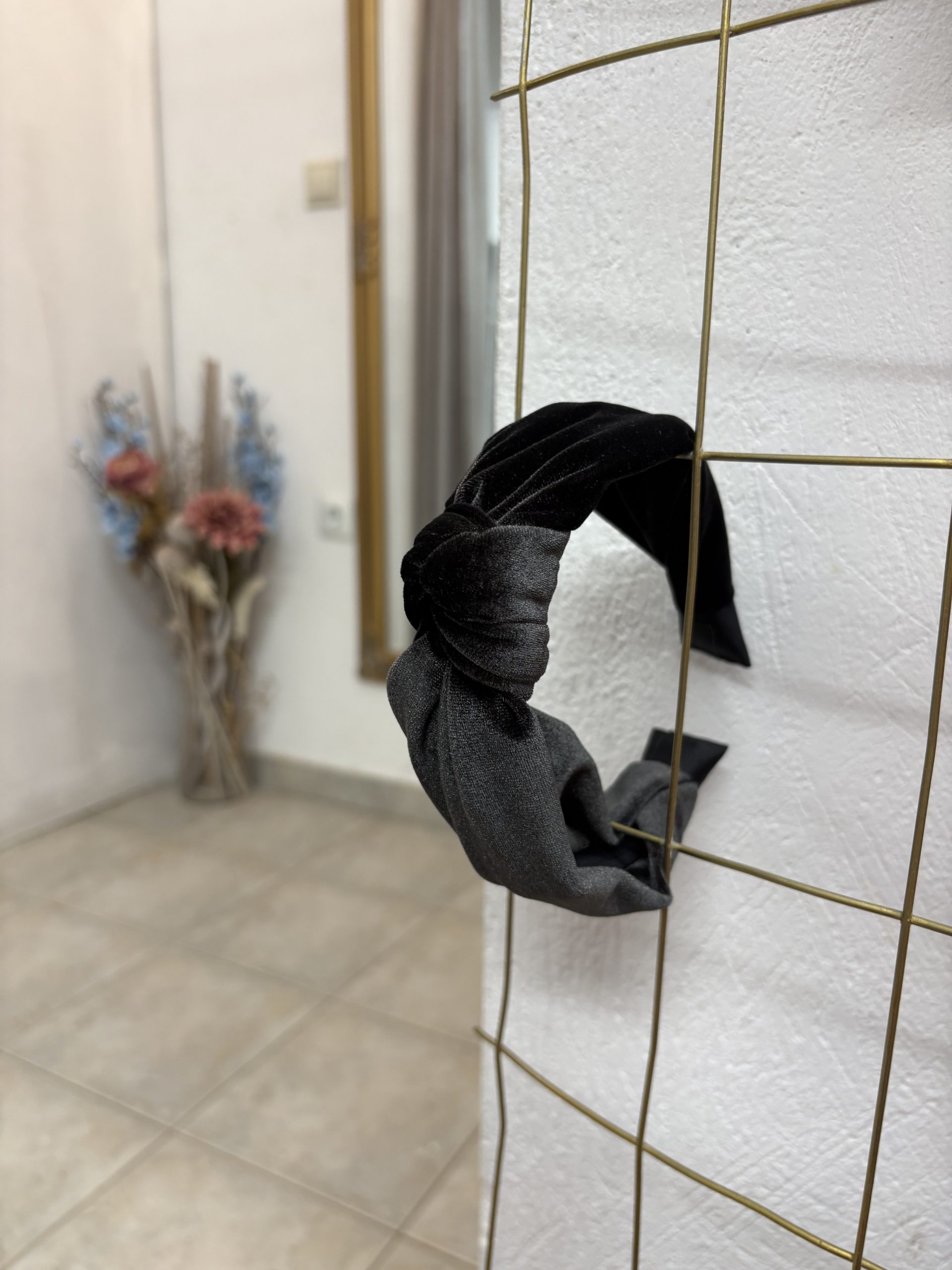 image00008 Grey Βελουτέ Στέκα με Κόμπο - Image 1