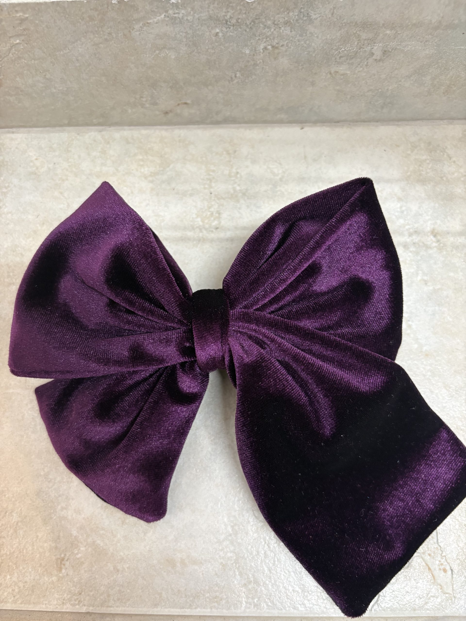 image00008 Μόβ σκούρο Βελουτέ Φιόγκος - Image 1