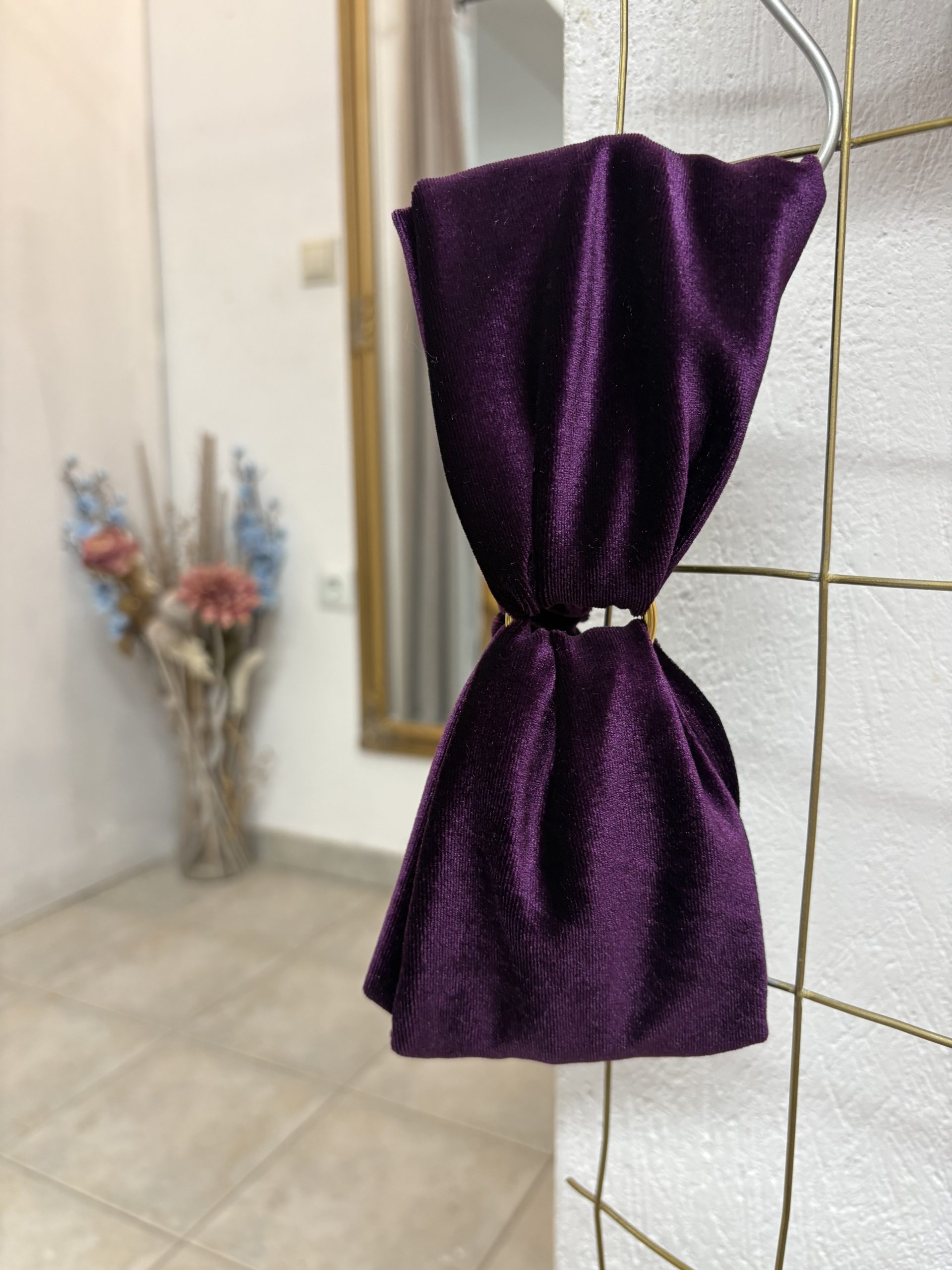 image00019 Μόβ σκούρο βελουτέ Κορδέλα - Image 1