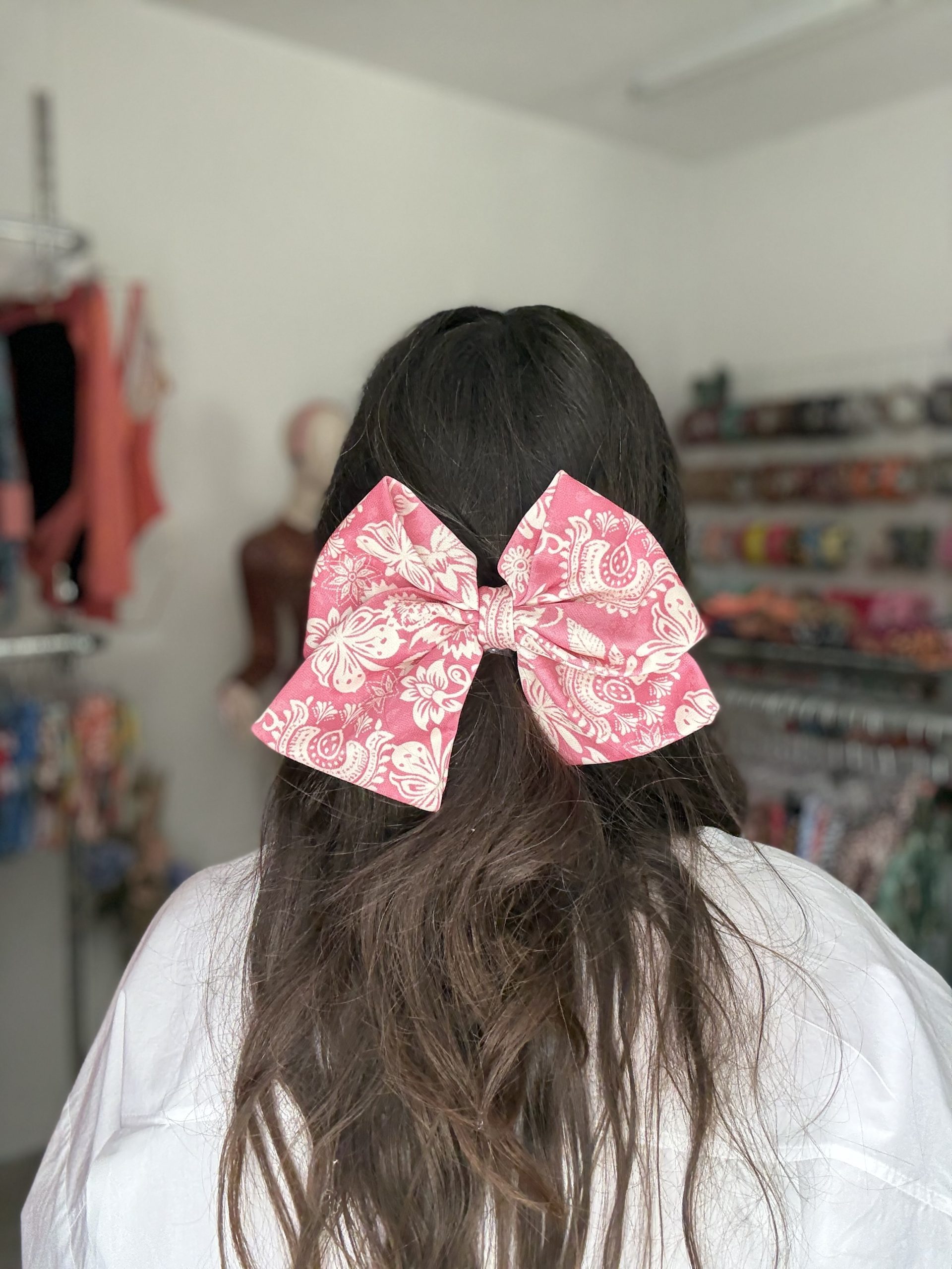 image00067 Pink Paisley Φιόγκος - Image 1