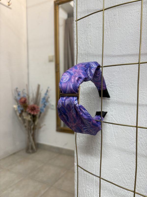 Purple Flowers Στέκα με Κρίκο