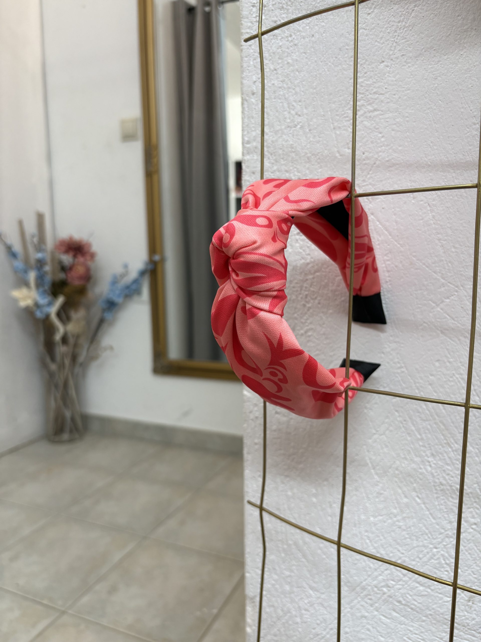 image00028 Fuchsia Damask Στέκα με Κόμπο - Image 1
