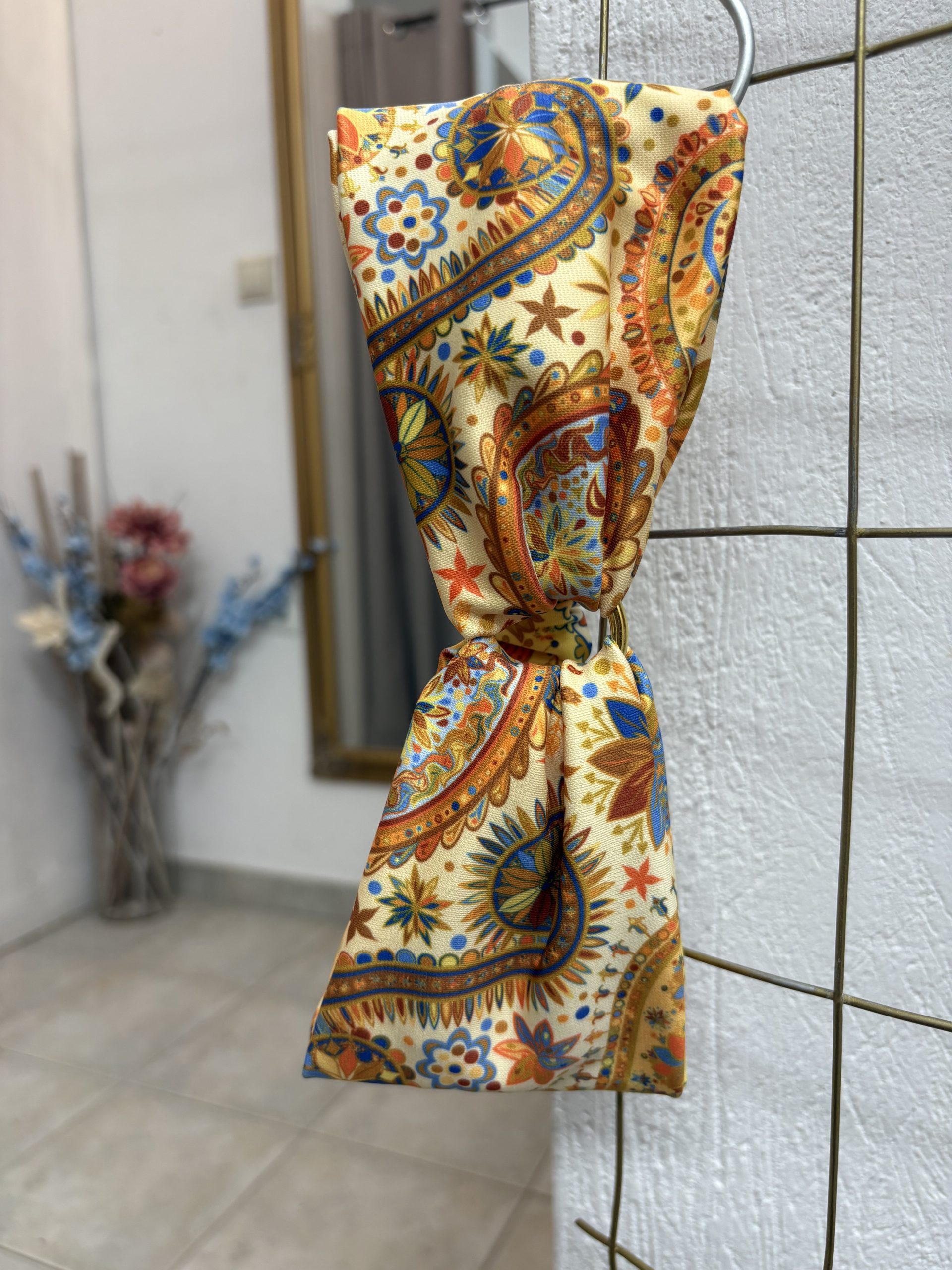 image00054 Yellow Paisley Κορδέλα - Image 1