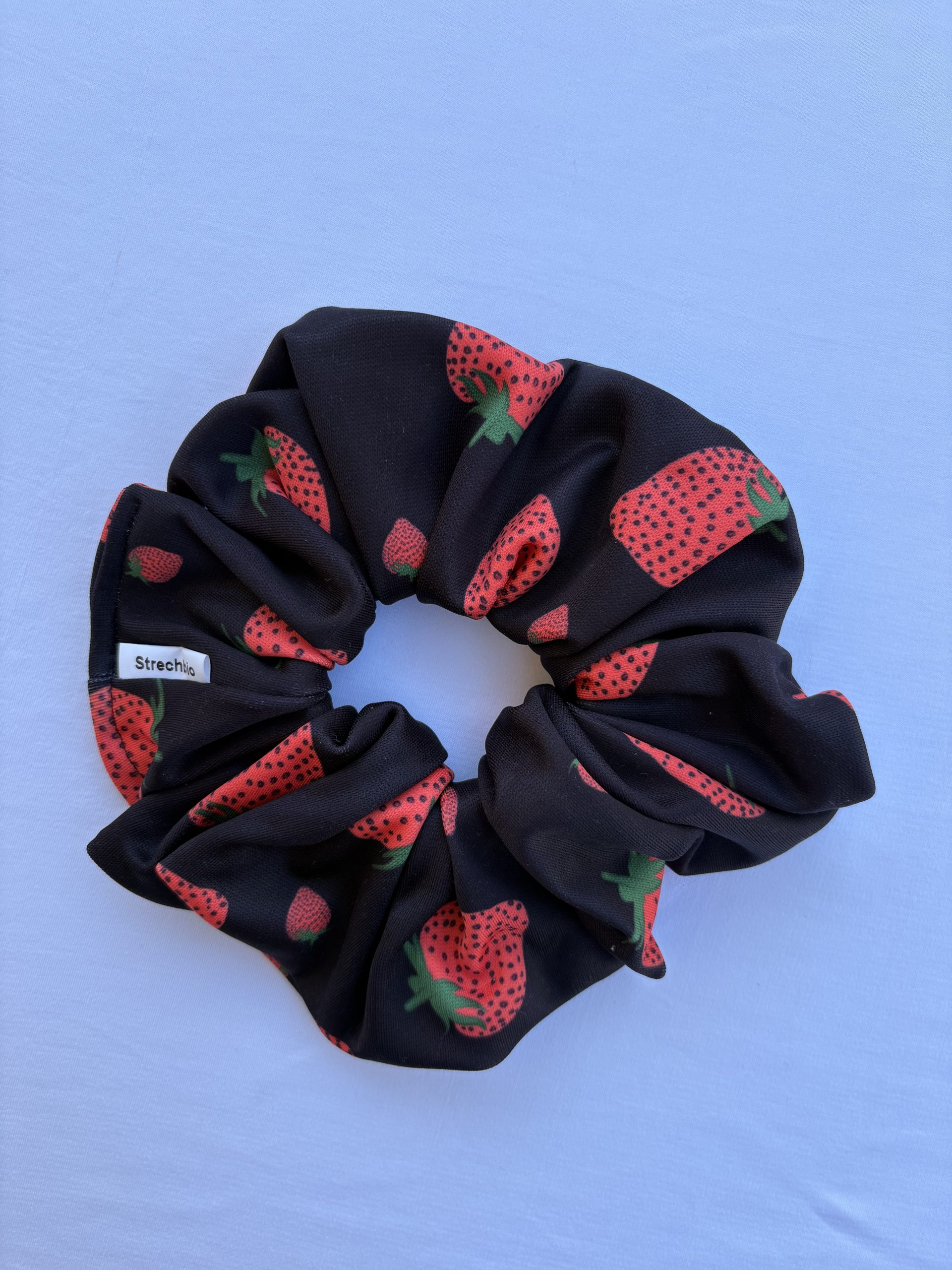 image00036 Red Strawberries Scrunchie - Image 1