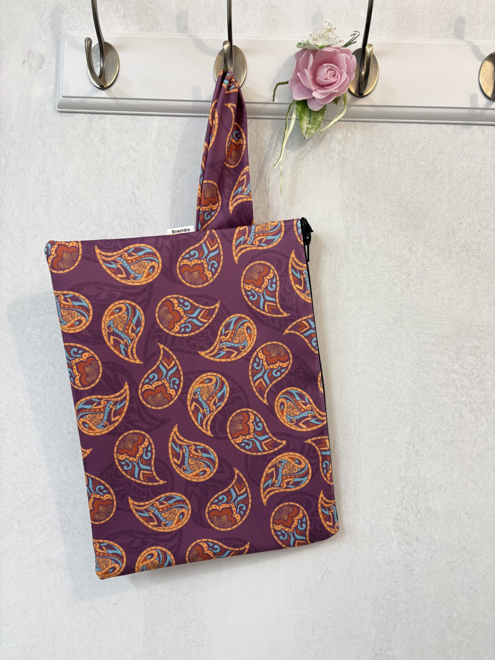 image00051 Purple Paisley Τσαντάκι - Image 1