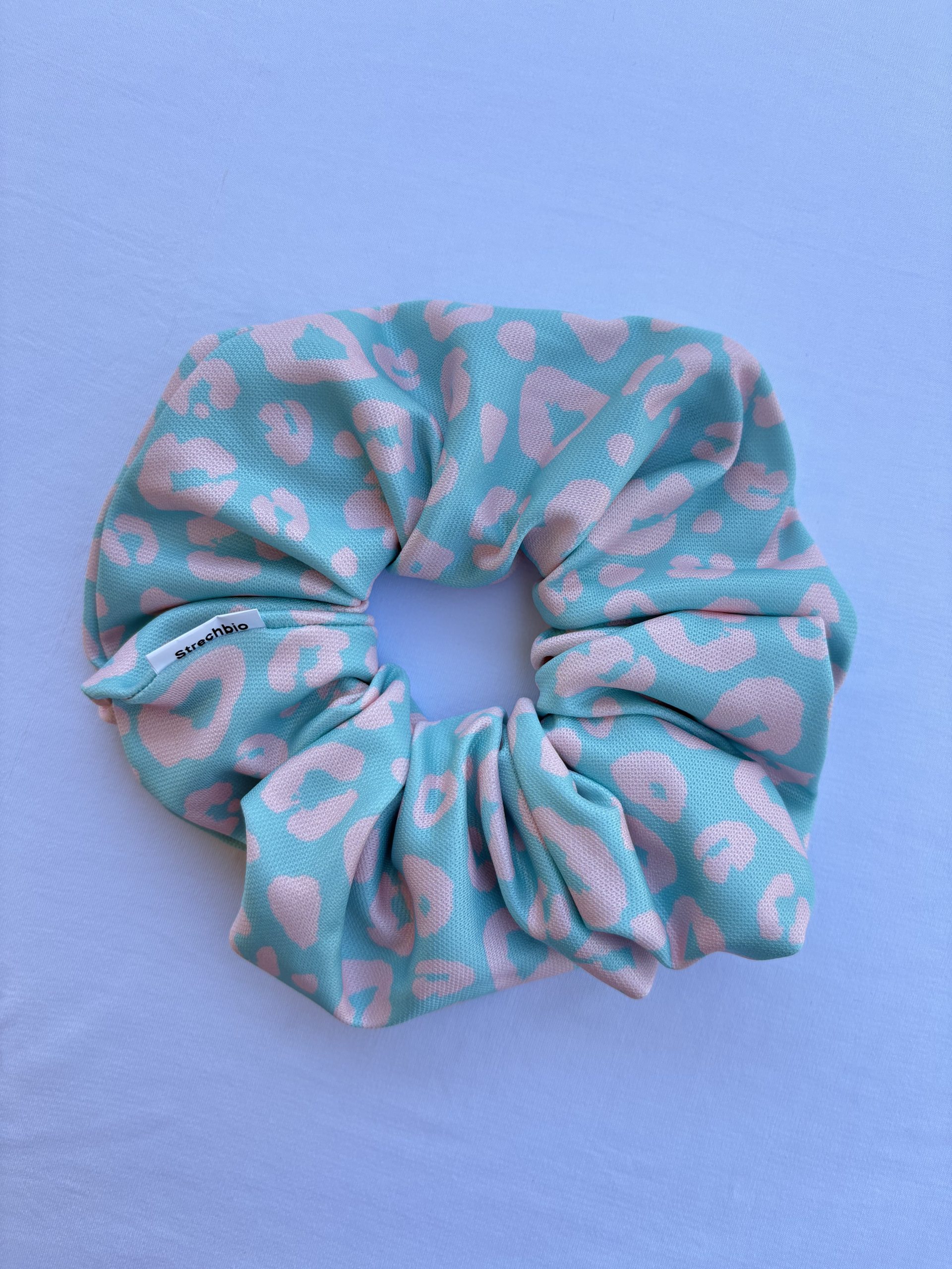 image00052 Beige Leopar Scrunchie - Image 1