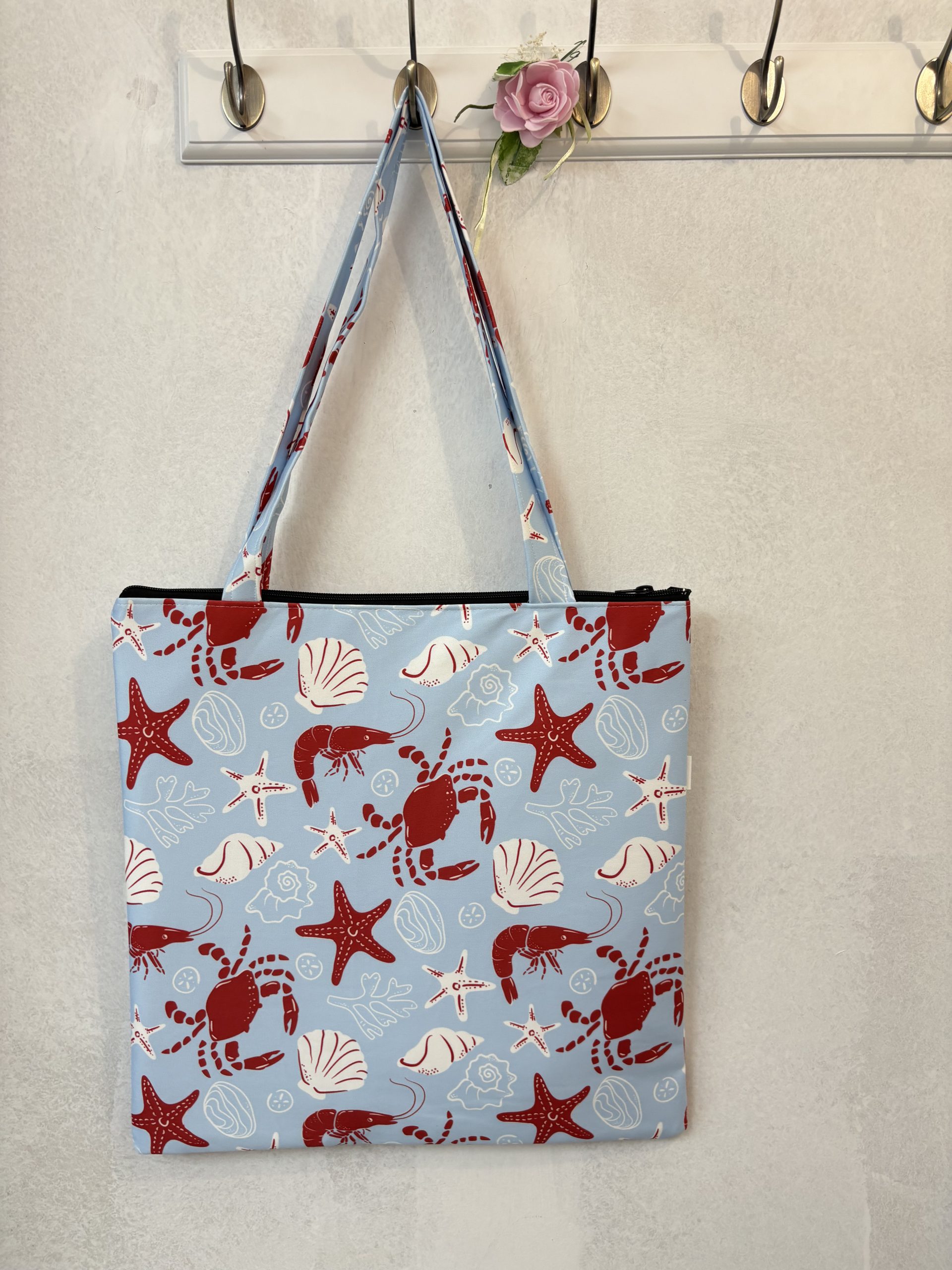 image00008 Red Crabs Tote Bag - Image 1