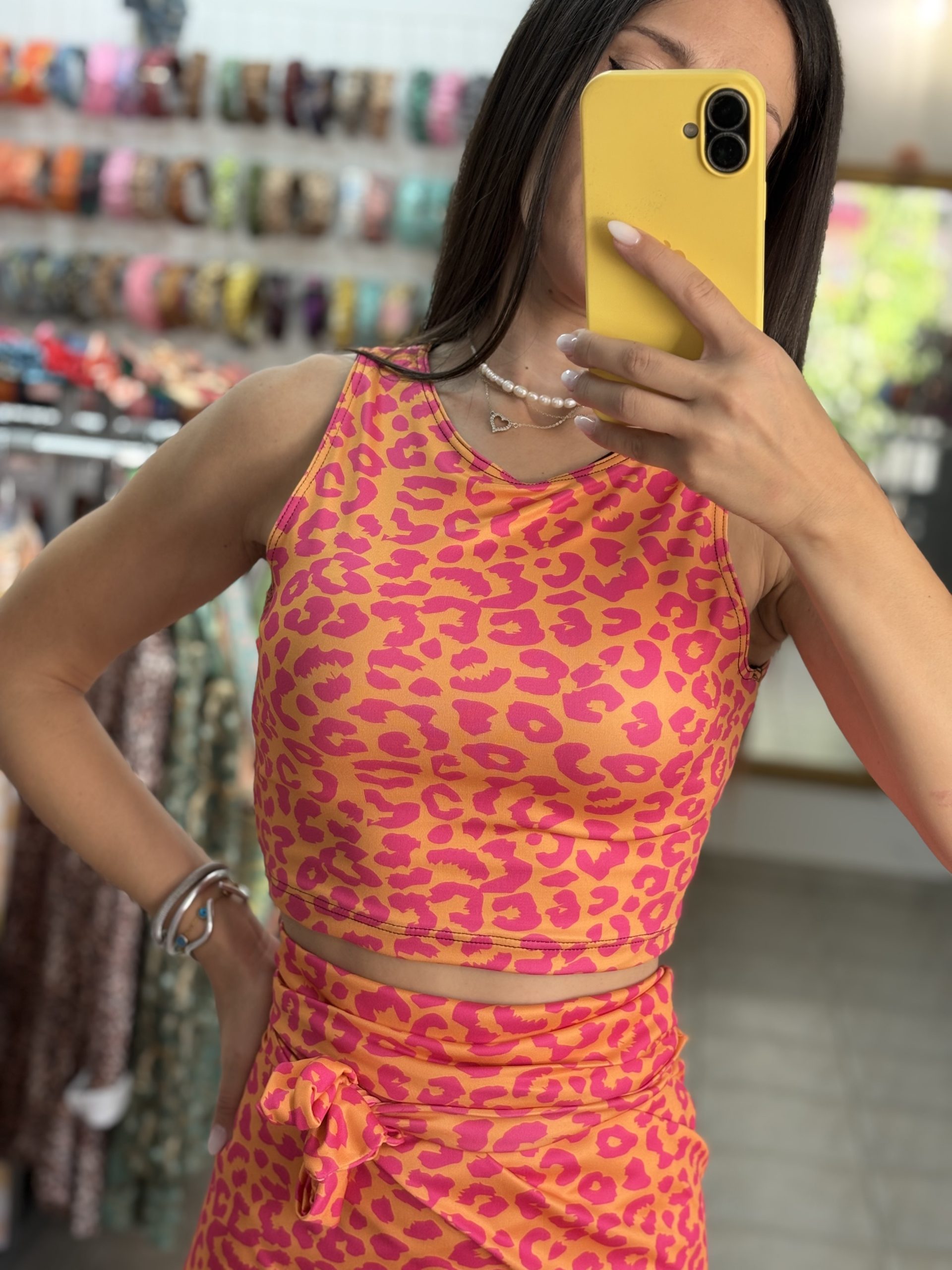 image00013 Fuchsia Leopar Crop Top - Image 1
