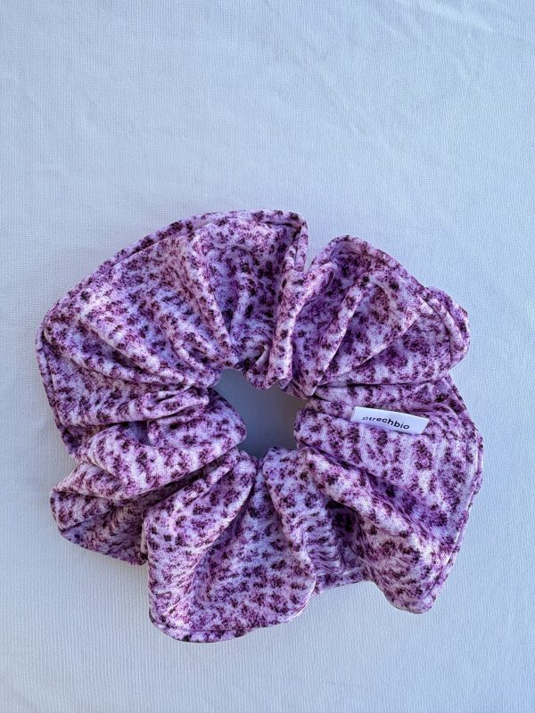 Purple Leopar Scrunchie