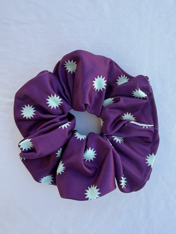 Purple Stars Scrunchie