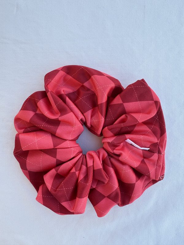 Ruby Check Scrunchie